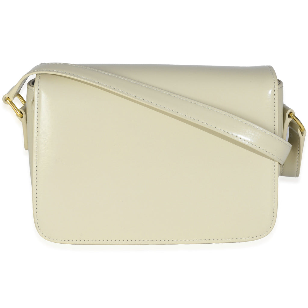 Light Stone Shiny Calfskin Classique Triomphe Bag
