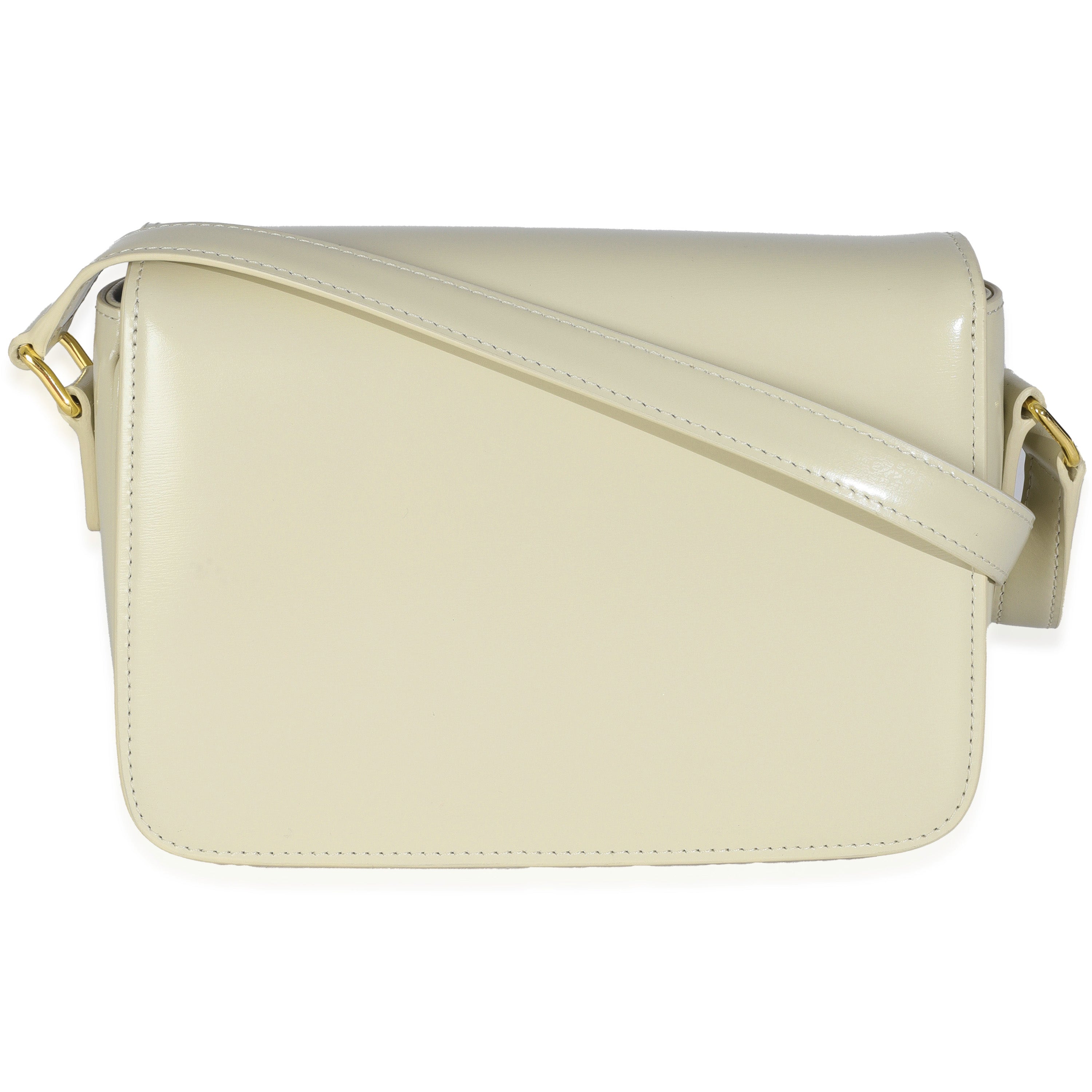 Light Stone Shiny Calfskin Classique Triomphe Bag