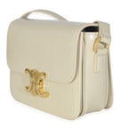 Light Stone Shiny Calfskin Classique Triomphe Bag