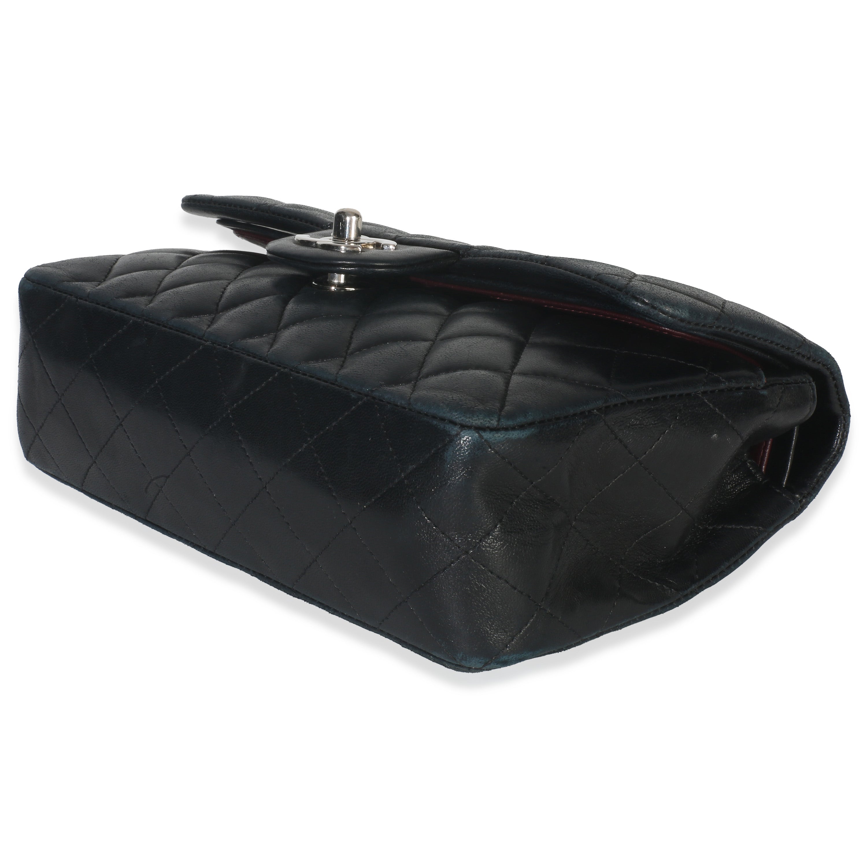 Chanel Black Quilted Lambskin Small Classic Double Flap Bag
