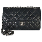 Chanel Black Quilted Lambskin Small Classic Double Flap Bag