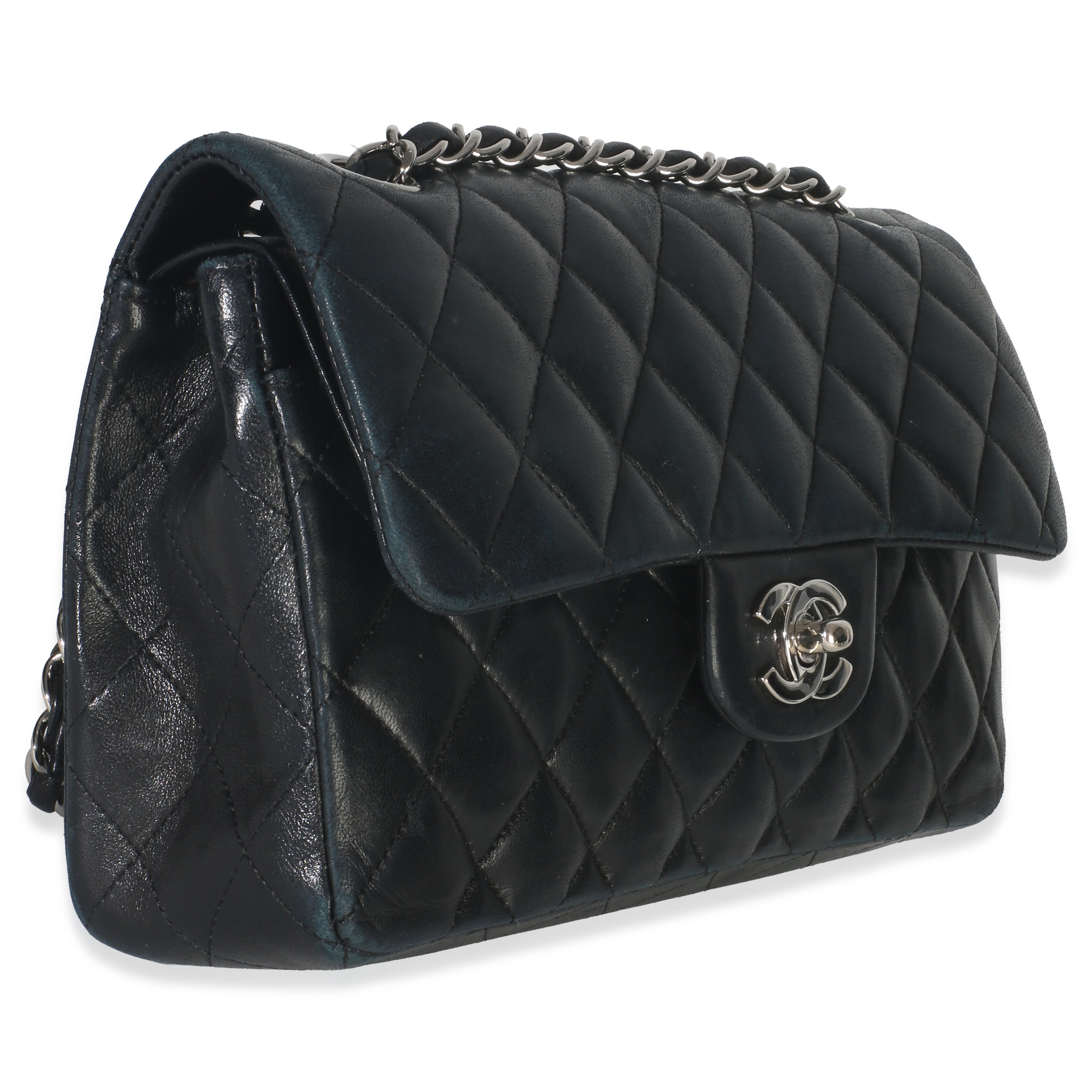 Chanel Black Quilted Lambskin Small Classic Double Flap Bag
