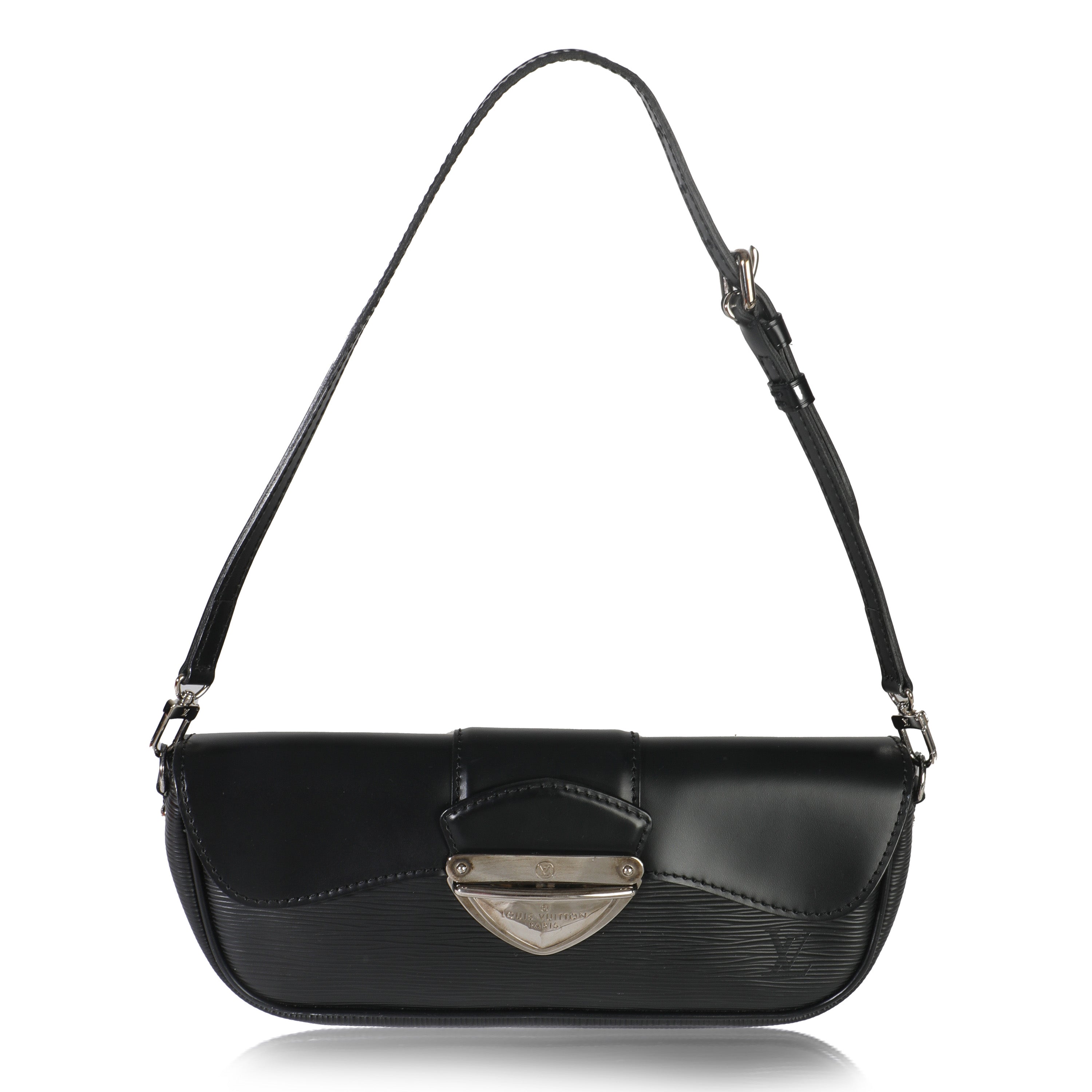 Louis Vuitton Black Epi Montaigne Clutch