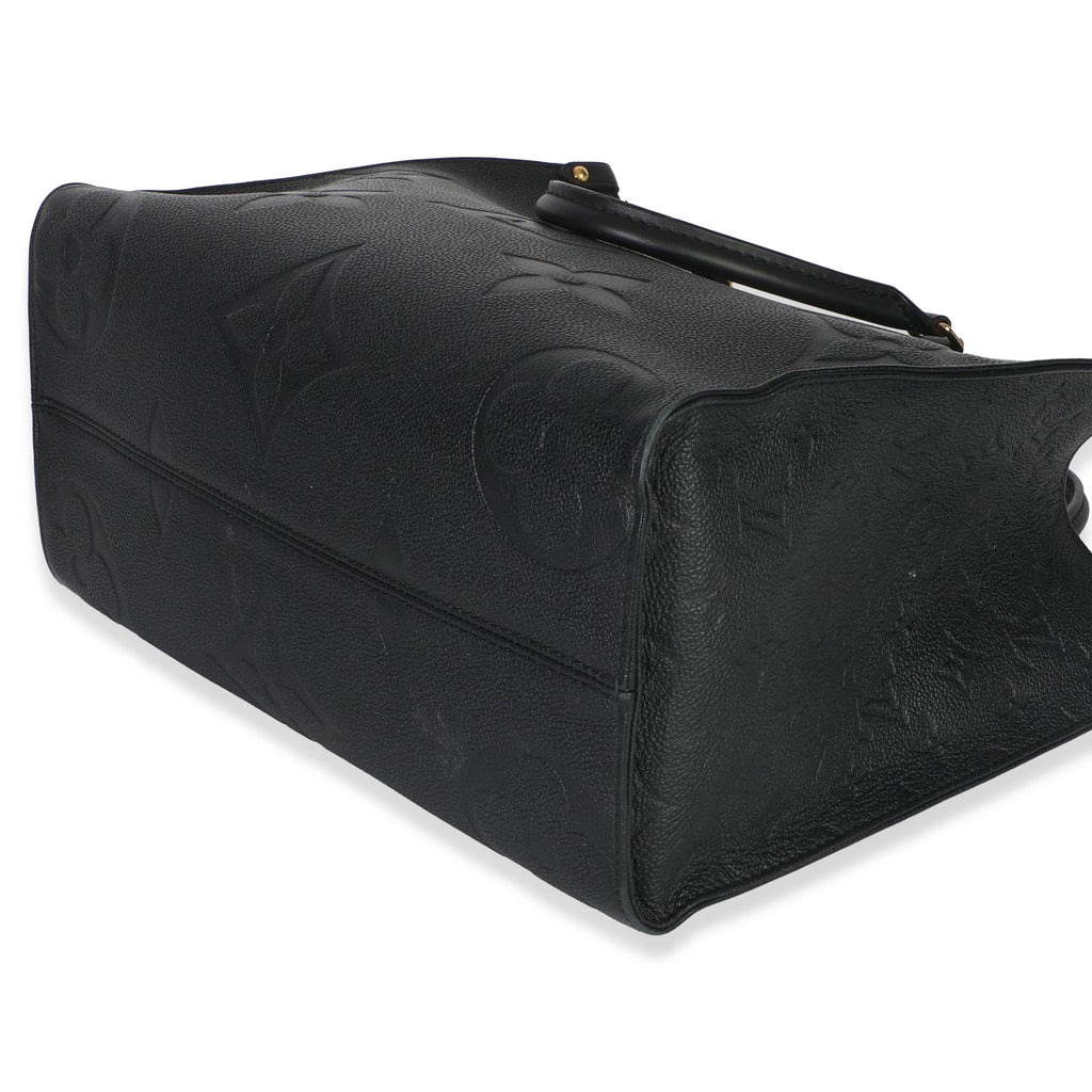 Louis Vuitton Black Giant Monogram Empreinte Onthego MM