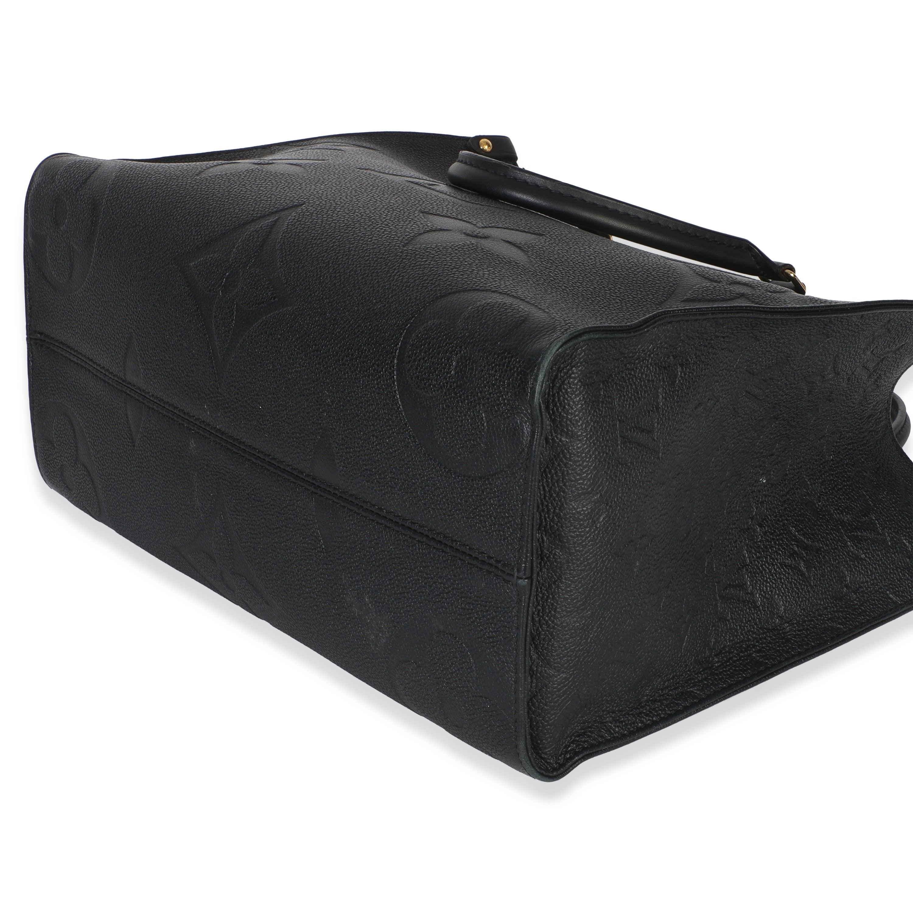 Louis Vuitton Black Giant Monogram Empreinte Onthego MM