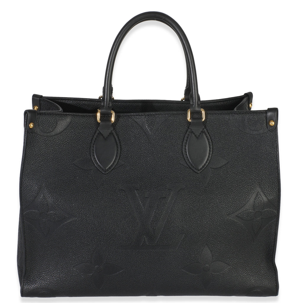 Louis Vuitton Black Giant Monogram Empreinte Onthego MM