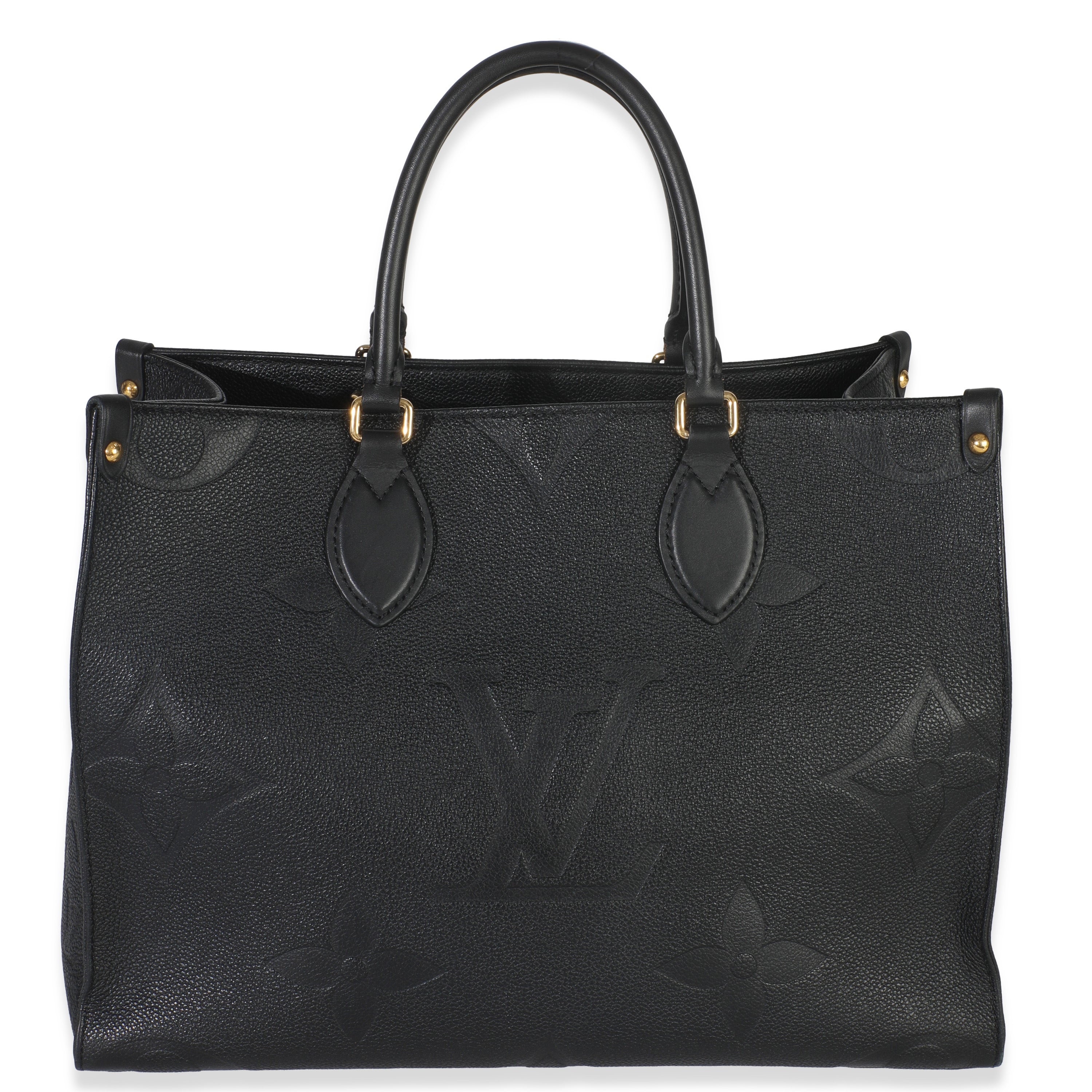 Louis Vuitton Black Giant Monogram Empreinte Onthego MM