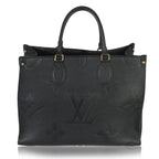 Louis Vuitton Black Giant Monogram Empreinte Onthego MM