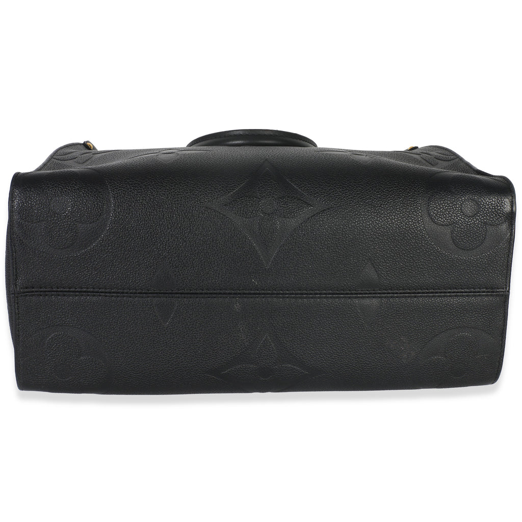 Louis Vuitton Black Giant Monogram Empreinte Onthego MM