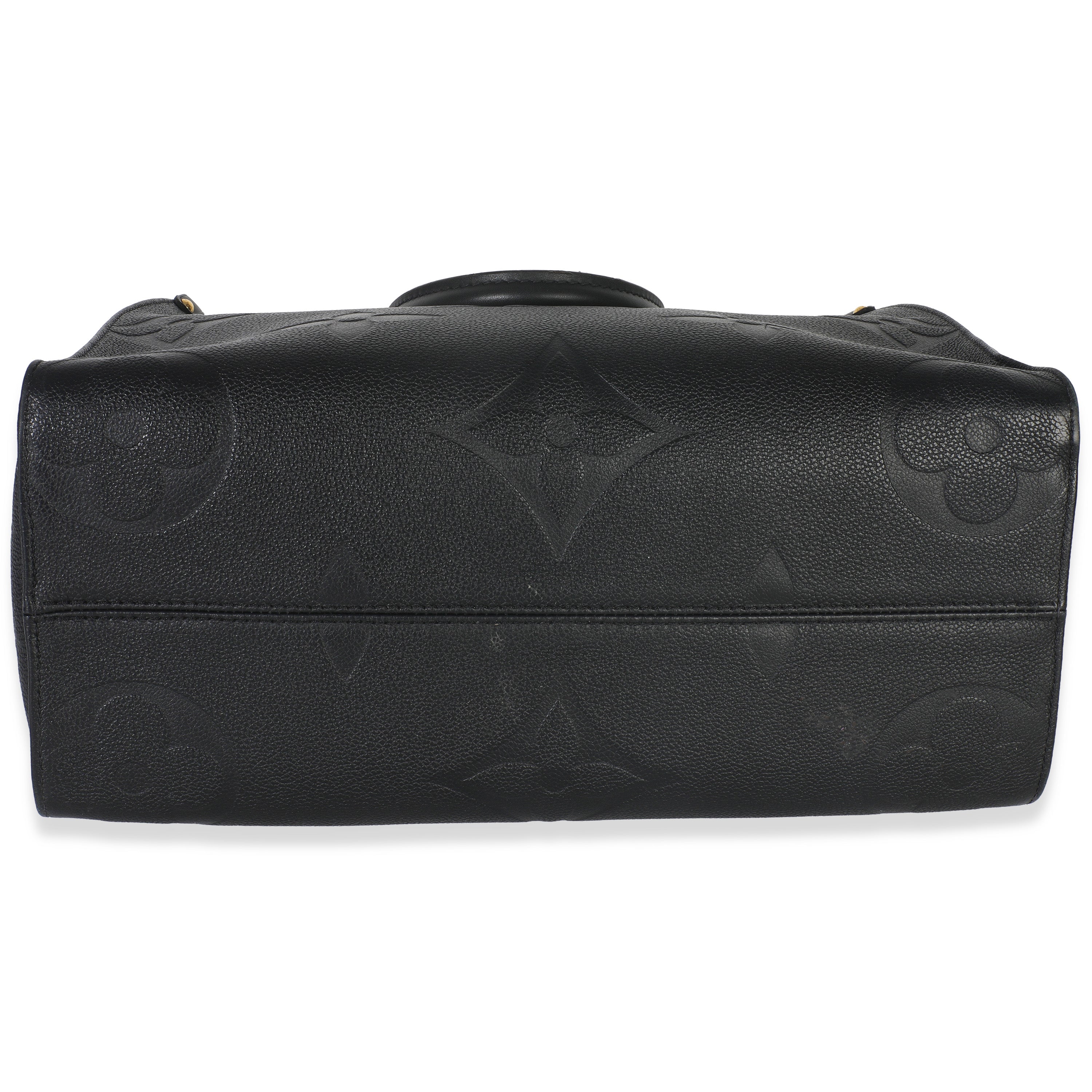 Louis Vuitton Black Giant Monogram Empreinte Onthego MM
