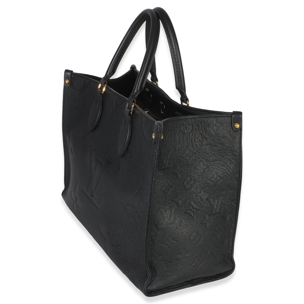 Louis Vuitton Black Giant Monogram Empreinte Onthego MM