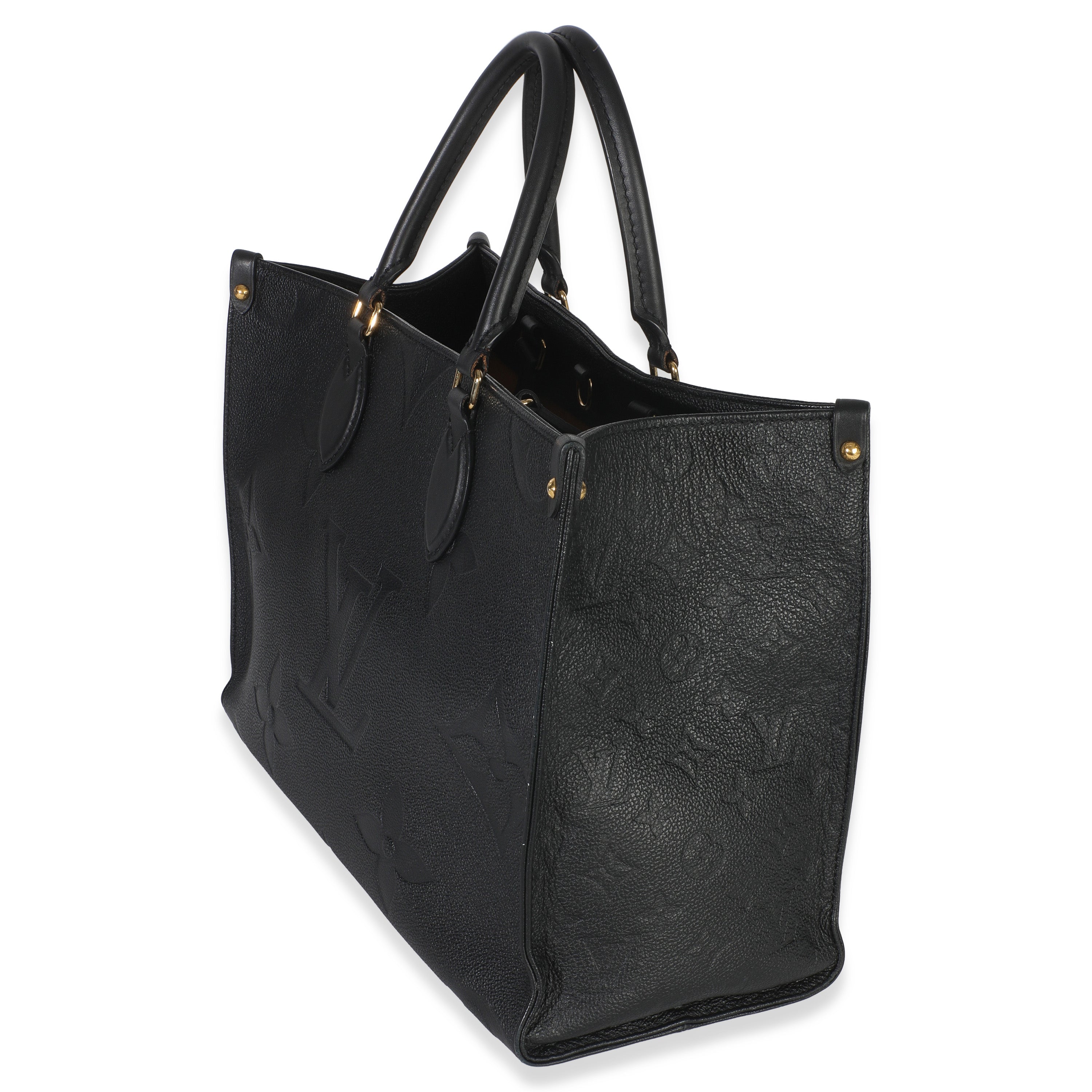 Louis Vuitton Black Giant Monogram Empreinte Onthego MM