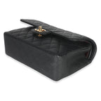 Chanel Black Quilted Caviar Small Classic Double Flap Bag