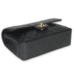 Chanel Black Quilted Caviar Small Classic Double Flap Bag