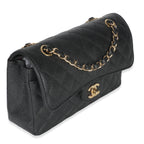 Chanel Black Quilted Caviar Small Classic Double Flap Bag
