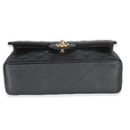Chanel Black Quilted Caviar Small Classic Double Flap Bag