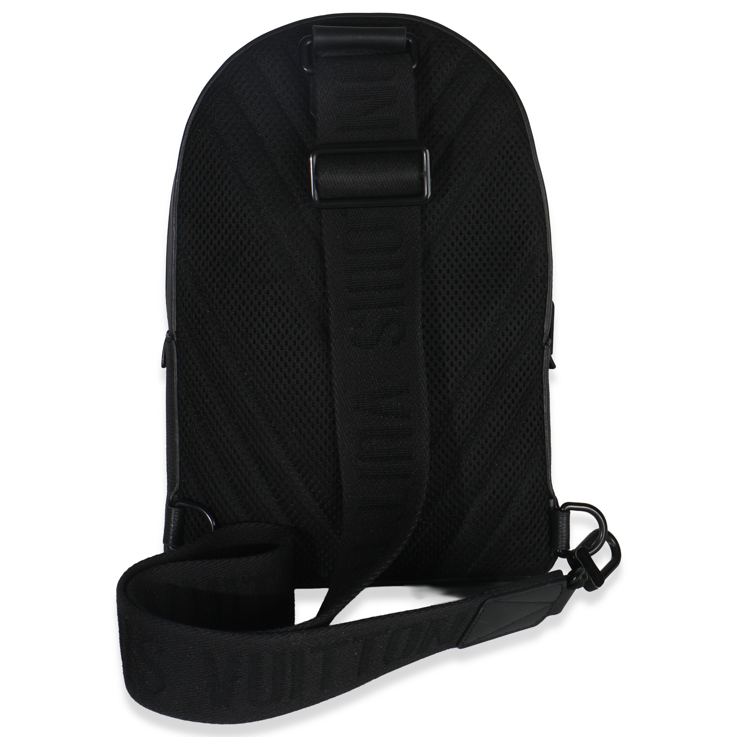 Louis Vuitton Black Waxy Calfskin Aerogram Pilot Slingbag
