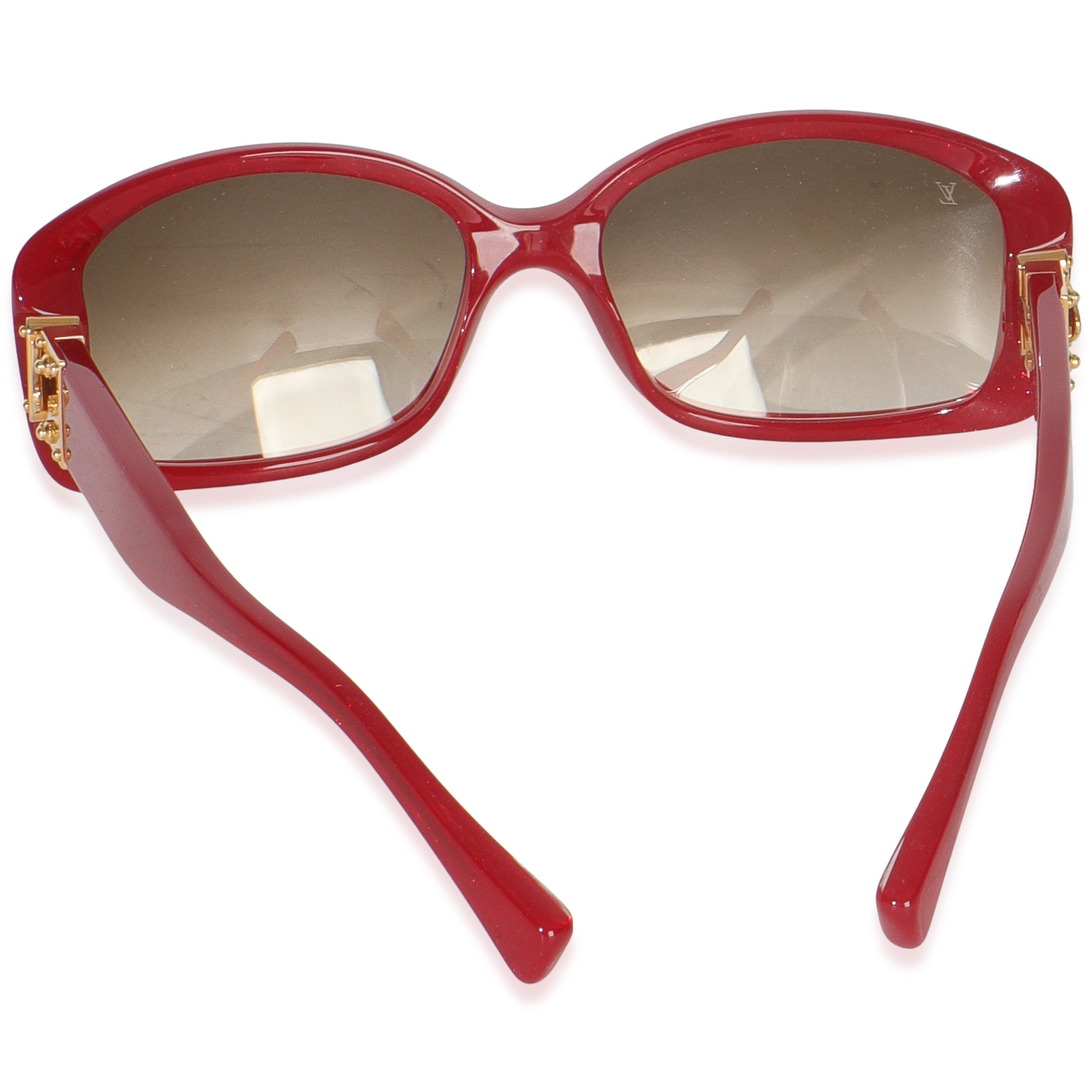 Louis Vuitton Red Speckling Acetate Soupon Sunglasses