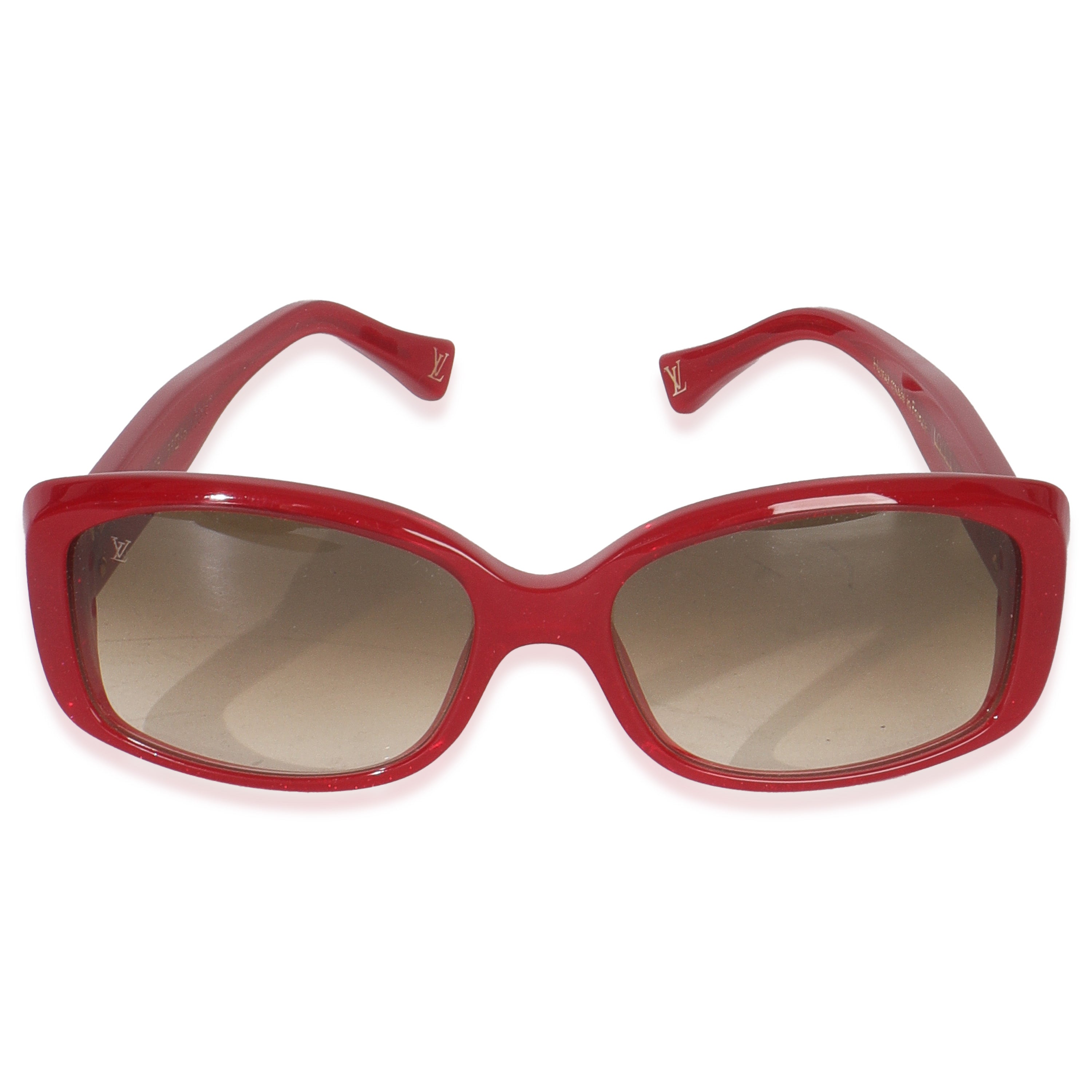 Louis Vuitton Red Speckling Acetate Soupon Sunglasses