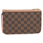 Louis Vuitton Damier Ebene Canvas Double Zip Pochette