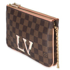 Louis Vuitton Damier Ebene Canvas Double Zip Pochette