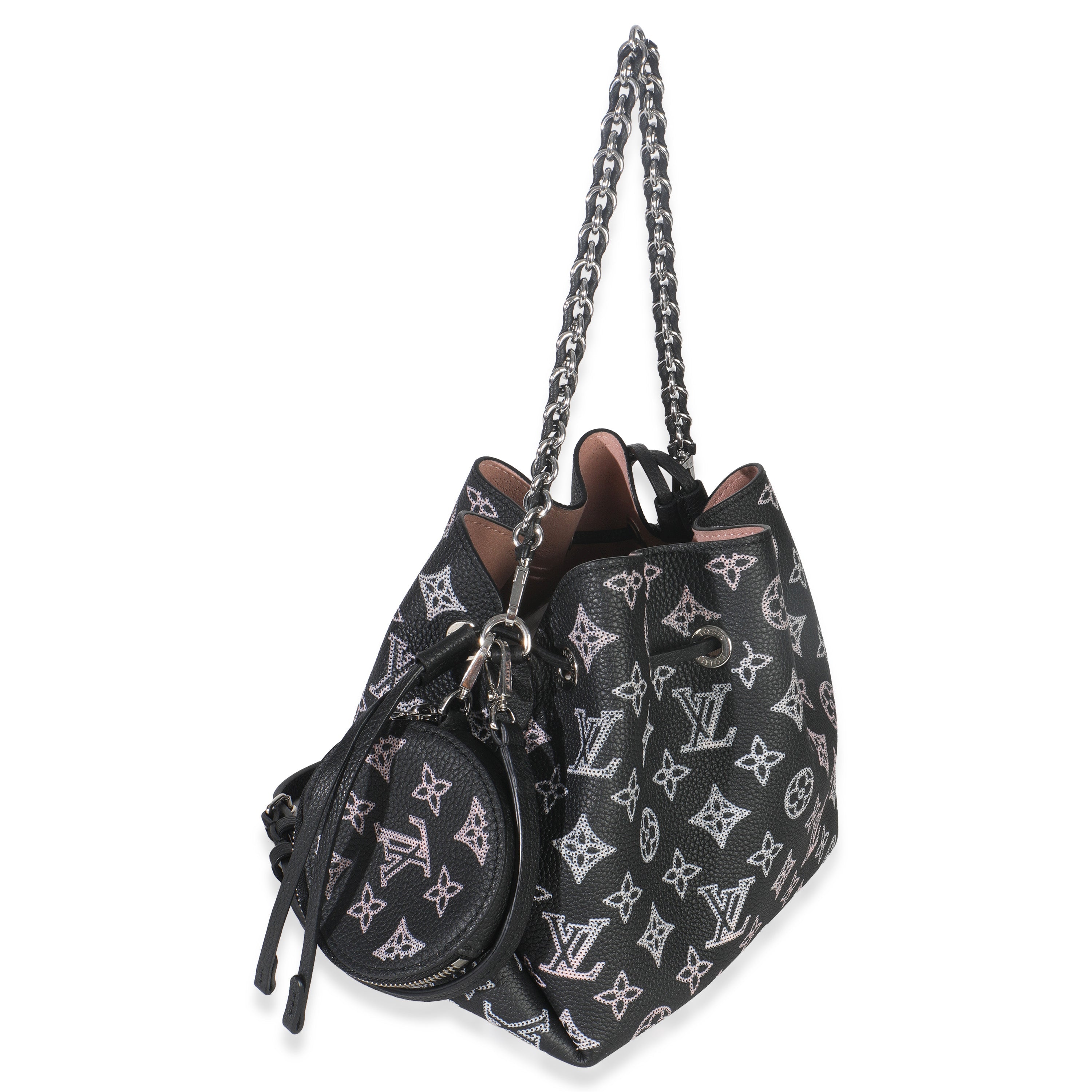 Louis Vuitton Black Pink Monogram Mahina Flight Mode Bella
