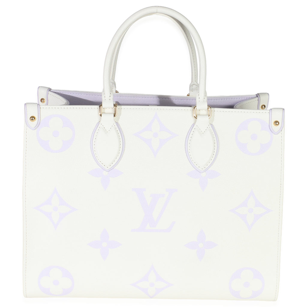 Louis Vuitton Latte Bubble Tea Empreinte Monogram Giant Onthego MM