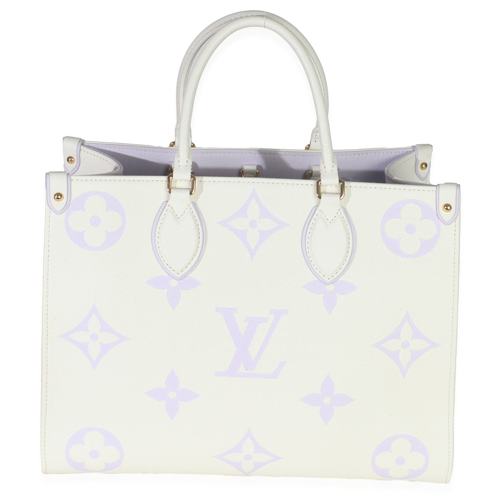 Louis Vuitton Latte Bubble Tea Empreinte Monogram Giant Onthego MM