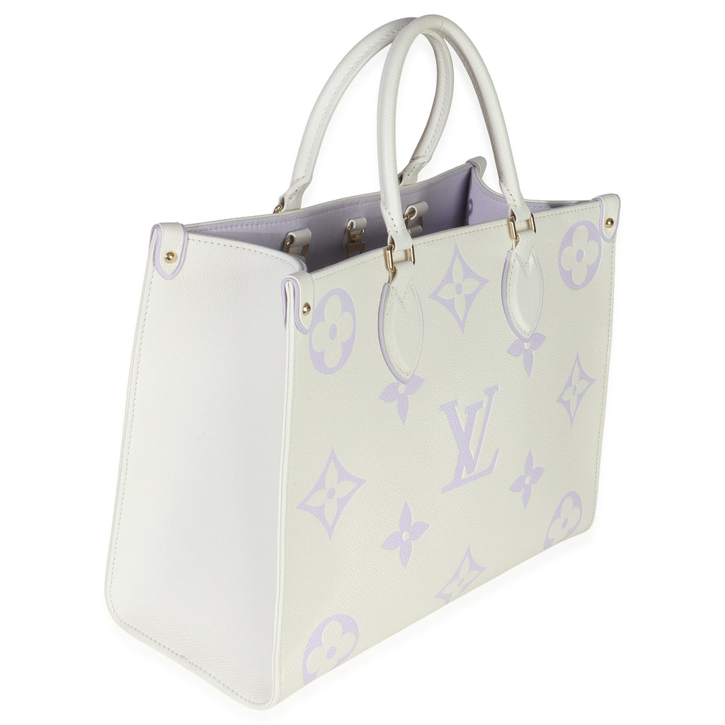 Louis Vuitton Latte Bubble Tea Empreinte Monogram Giant Onthego MM