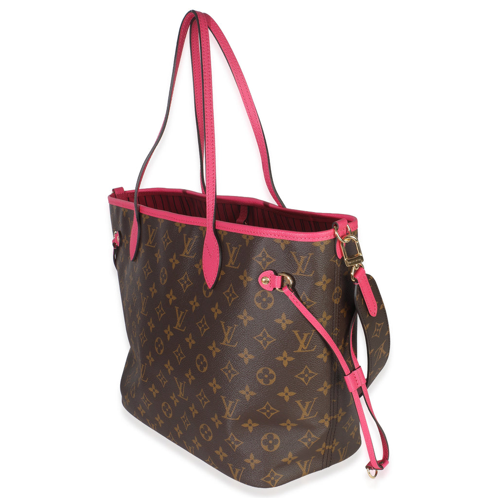 Louis Vuitton Fuschia Monogram Canvas Inside Out Neverfull Bandouliere MM