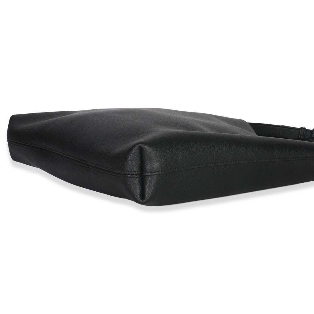 Saint Laurent Black Leather Bold Hobo