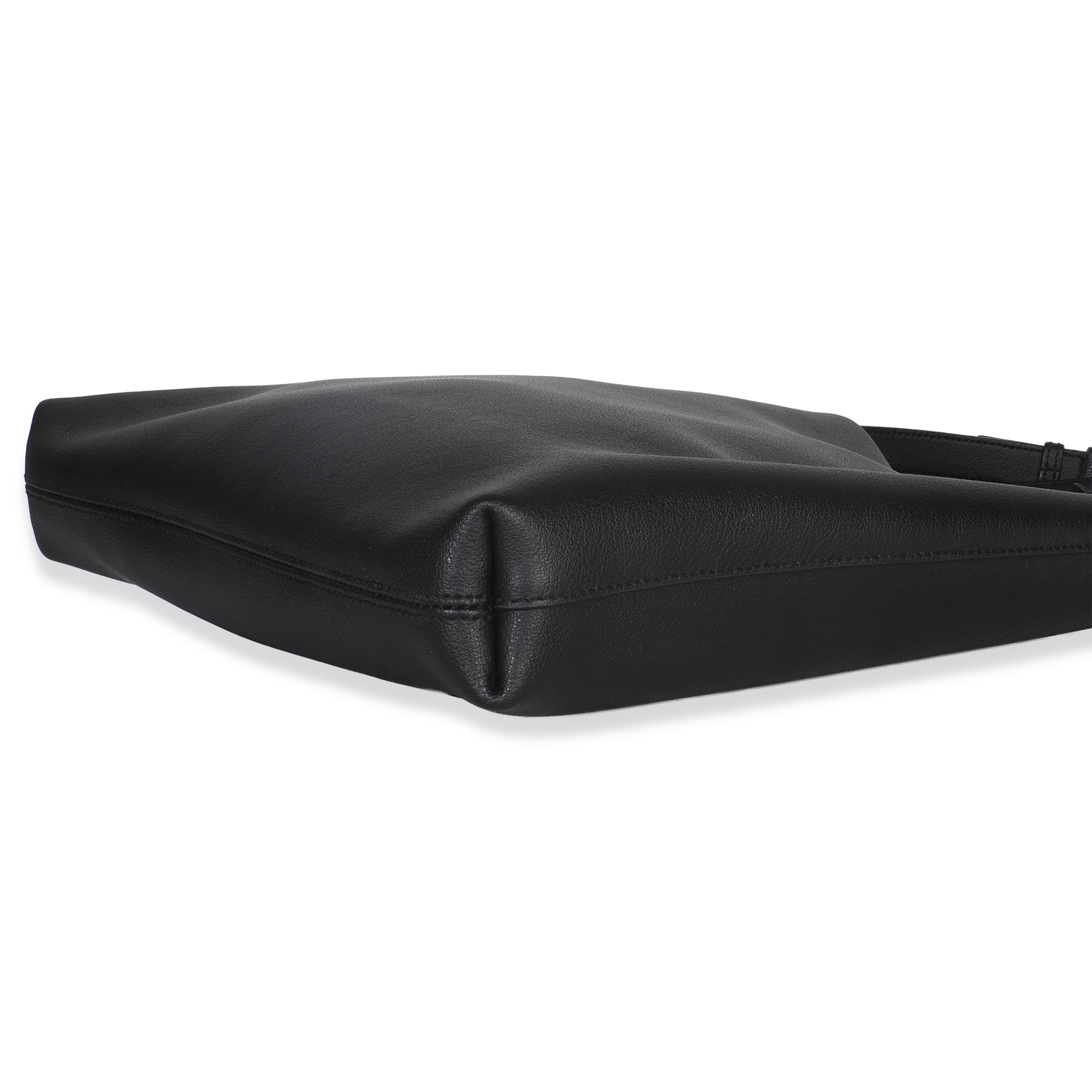 Saint Laurent Black Leather Bold Hobo