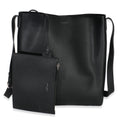 Saint Laurent Black Leather Bold Hobo
