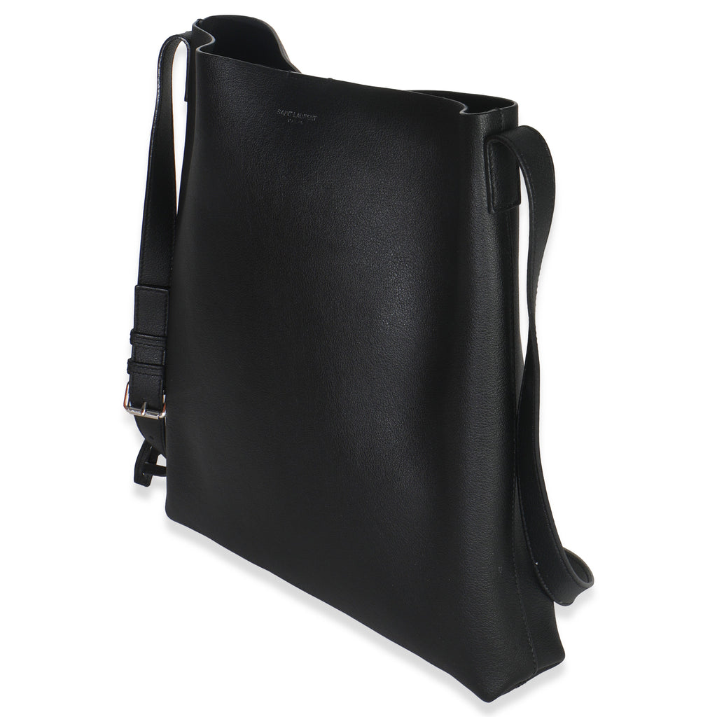 Saint Laurent Black Leather Bold Hobo