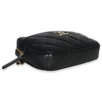 Chanel Black Quilted Lambskin Front Pocket Belt Bag