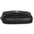 Chanel Black Quilted Lambskin Front Pocket Belt Bag