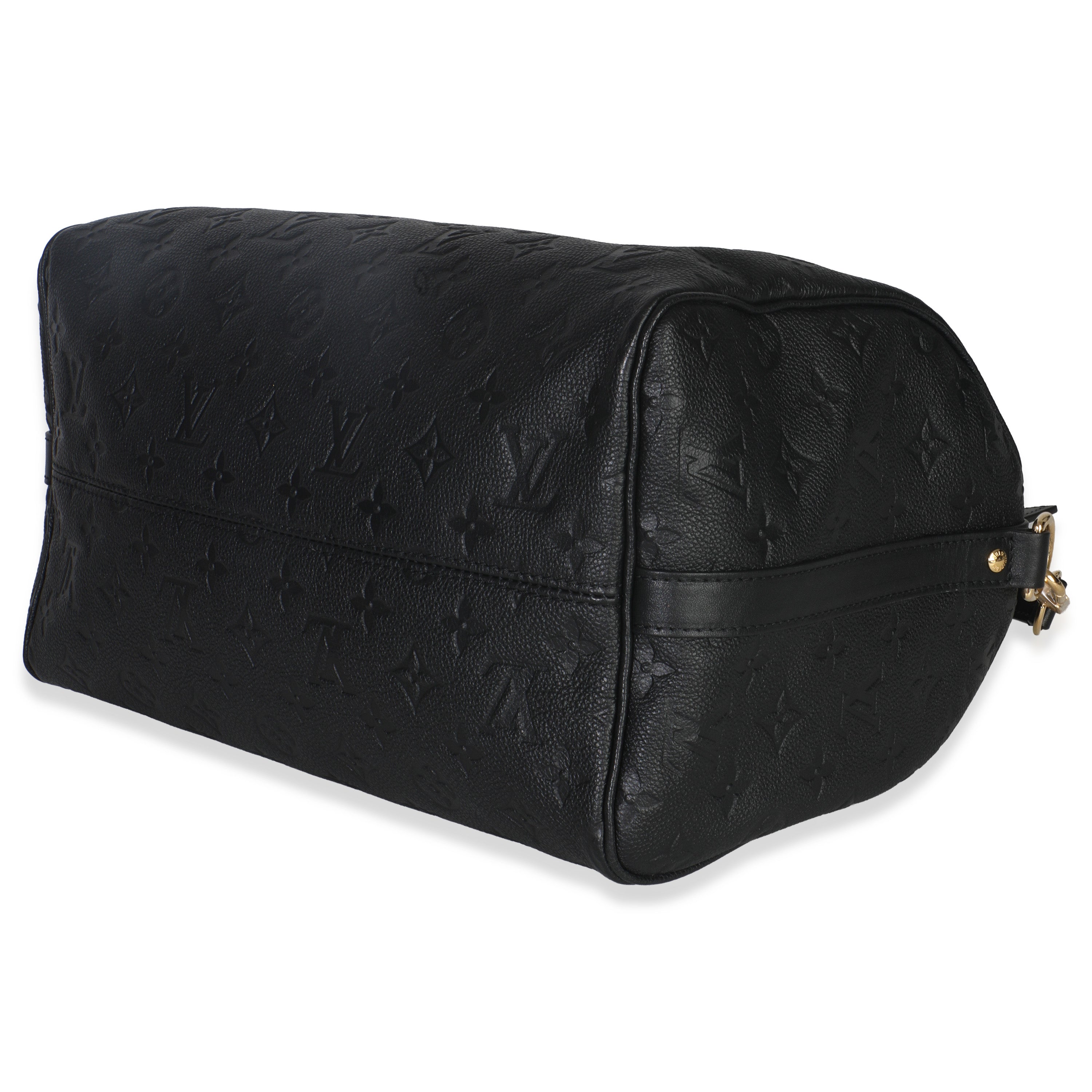 Louis Vuitton Black Monogram Empreinte Speedy Soft 30