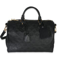 Louis Vuitton Black Monogram Empreinte Speedy Soft 30