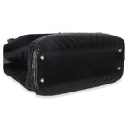 Chanel Black Chevron Aged Calfskin Large Coco Top Handle Bag