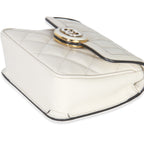Gucci White Quilted Calfskin Mini Deco Chain Bag