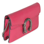 Gucci Pink Dollar Calfskin Crystal Super Mini Dionysus Flap