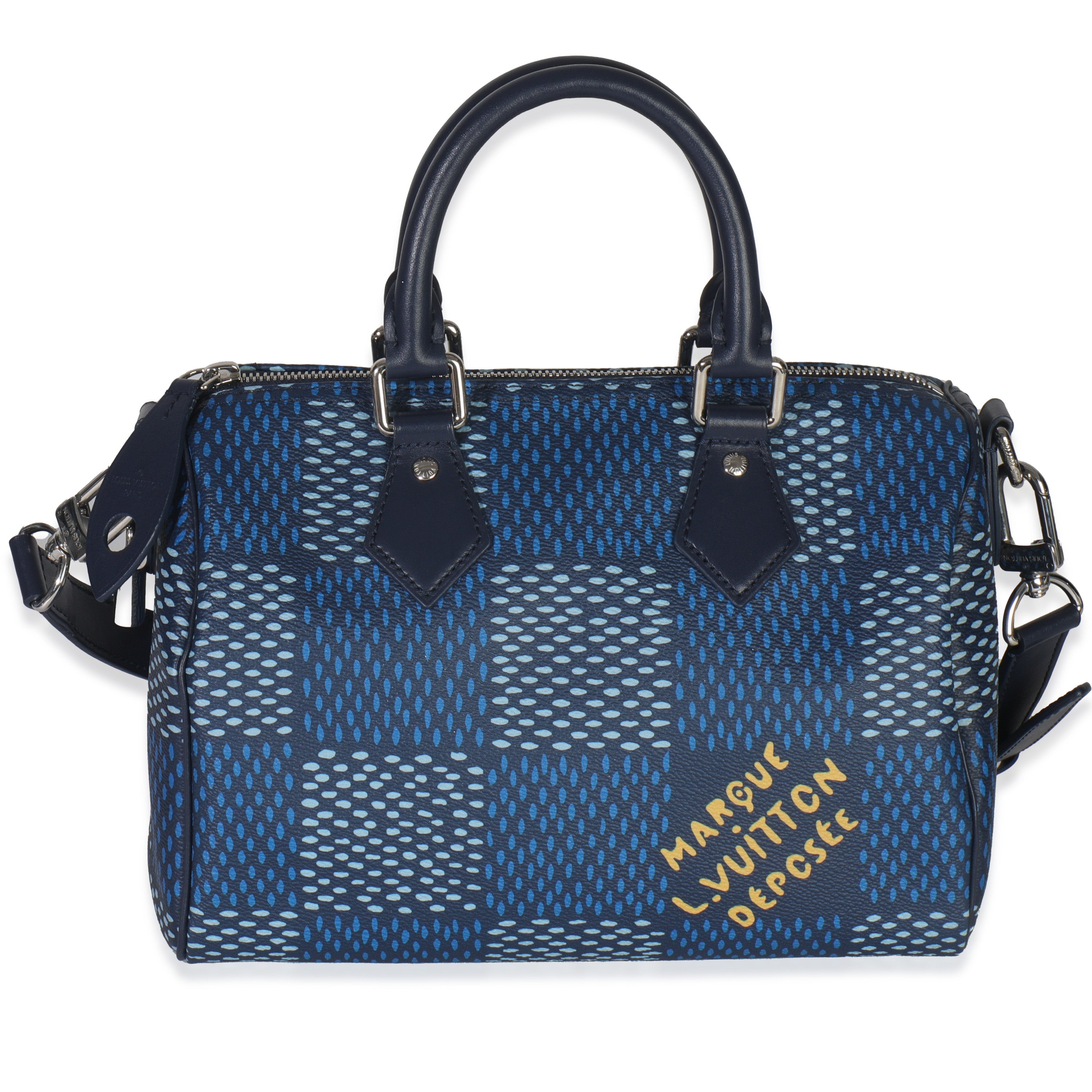 Louis Vuitton Blue Damier Heritage Canvas Speedy Bandouliere 25