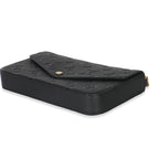 Louis Vuitton Black Monogram Empreinte Felicie Pochette