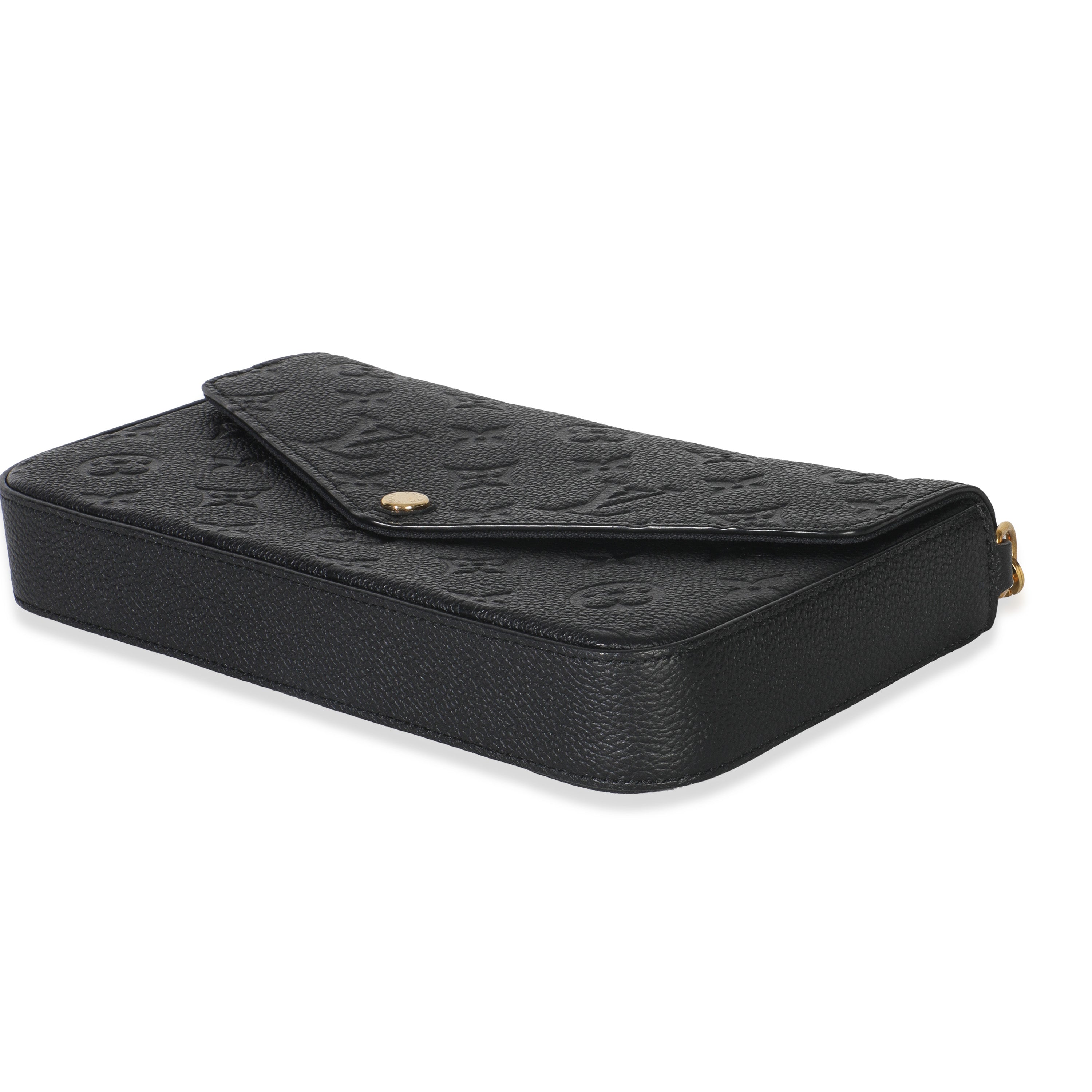 Louis Vuitton Black Monogram Empreinte Felicie Pochette