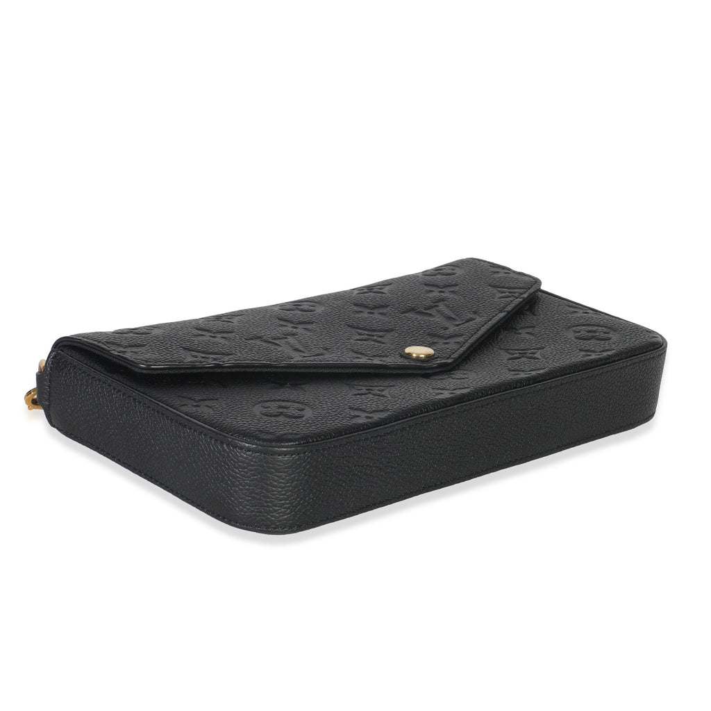 Louis Vuitton Black Monogram Empreinte Felicie Pochette