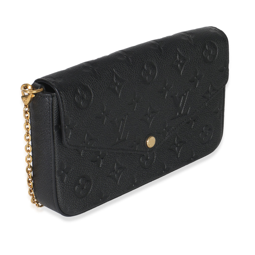 Louis Vuitton Black Monogram Empreinte Felicie Pochette