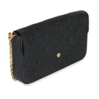 Louis Vuitton Black Monogram Empreinte Felicie Pochette
