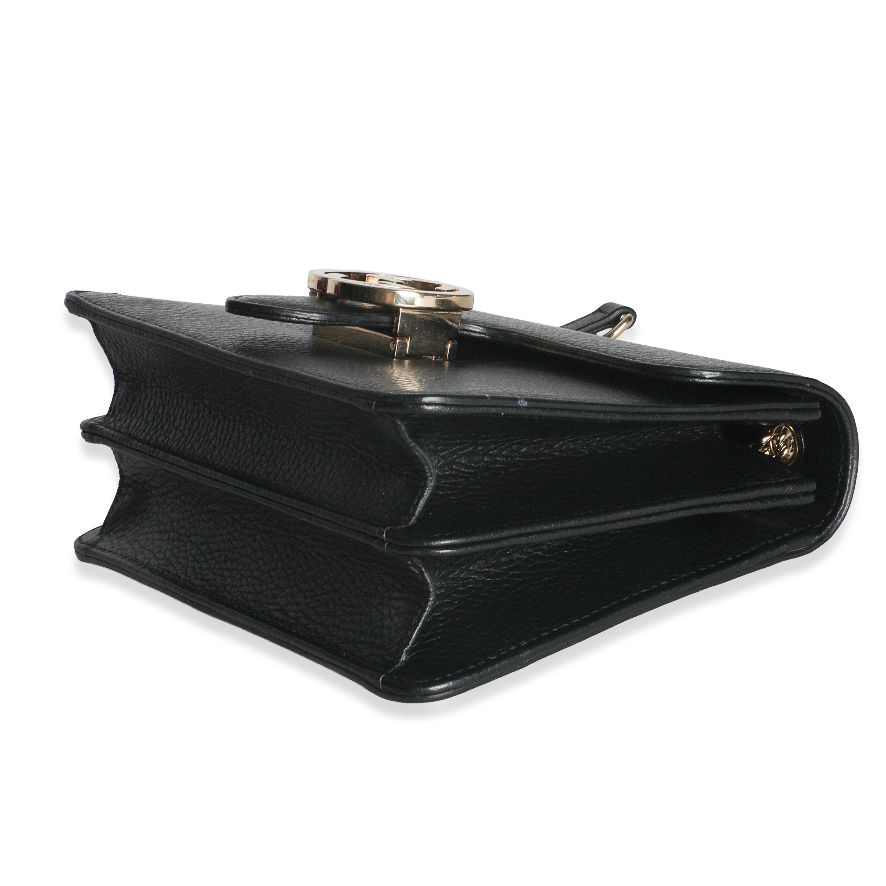 Gucci Black Dollar Calfskin Interlocking G Small Bag
