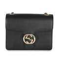 Gucci Black Dollar Calfskin Interlocking G Small Bag