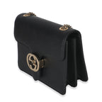 Gucci Black Dollar Calfskin Interlocking G Small Bag